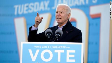 Biden says electing Georgia&#39;s Ossoff and Warnock would lead to $  2,000 stimulus checks