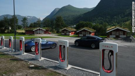 Electric cars hit record 54% of sales in Norway as VW overtakes Tesla