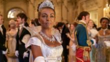 British actress Adjoa Andoh is shown here in her role as Lady Danbury.