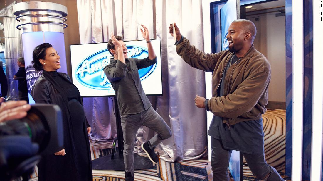 Kanye surprises &quot;American Idol&quot; with an audition in October 2015. Kim was pregnant with their second child.