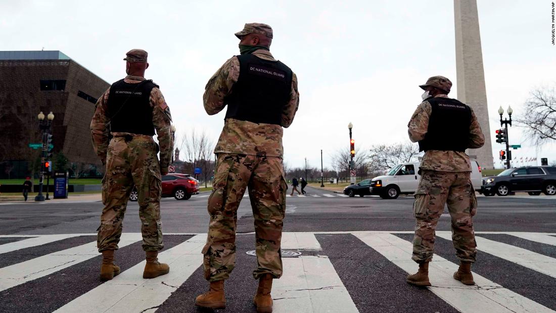 DC Mayor Muriel Bowser urges people to avoid DC as the national guard plans to have up to 15,000 troops in the city