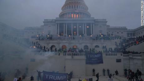 Rioters overwhelmed security at the Capitol on January 6.