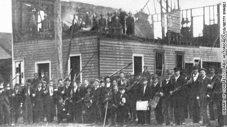 The aftermath of the 1898 race riots in Wilmington, North Carolina, from the Library of Congress. 