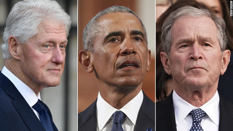 Former Presidents Obama, Bush and Clinton honor Biden as America&#39;s new leader in joint video