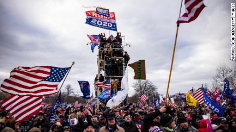 Pro-Trump supporters storm the U.S. Capitol following a rally with President Donald Trump on January 6, 2021 in Washington, DC. Trump supporters gathered in the nation&#39;s capital today to protest the ratification of President-elect Joe Biden&#39;s Electoral College victory over President Trump in the 2020 election. (Photo by Samuel Corum/Getty Images)