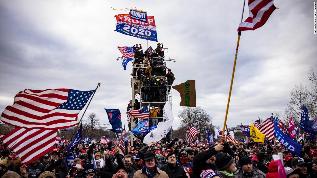 Pro-Trump supporters storm the U.S. Capitol following a rally with President Donald Trump on January 6, 2021 in Washington, DC. Trump supporters gathered in the nation&#39;s capital today to protest the ratification of President-elect Joe Biden&#39;s Electoral College victory over President Trump in the 2020 election. (Photo by Samuel Corum/Getty Images)