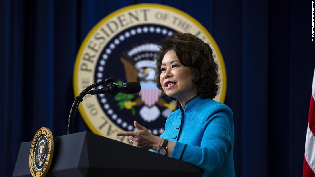 Elaine Chao, Mitch McConnell's wife, resigns from Cabinet post