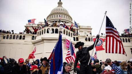 Pro-Trump supporters storm the U.S. Capitol following a rally with President Donald Trump on January 6, 2021 in Washington, DC. Trump supporters gathered in the nation&#39;s capital today to protest the ratification of President-elect Joe Biden&#39;s Electoral College victory over President Trump in the 2020 election. (Photo by Samuel Corum/Getty Images)