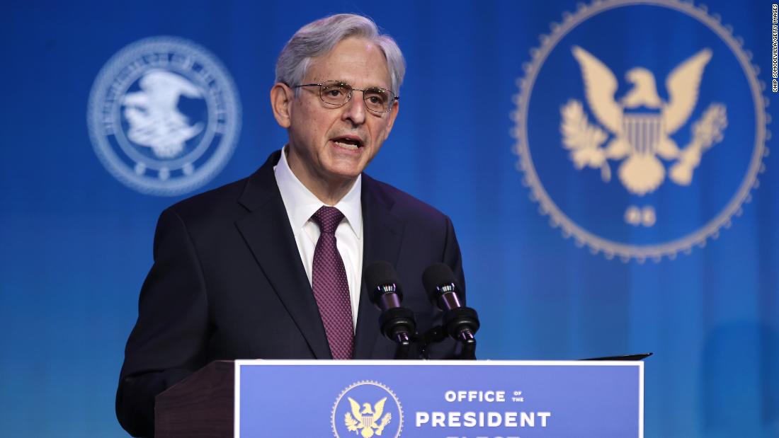 Merrick Garland: Biden’s choice of attorney general points in stark contrast to Trump in the Department of Justice