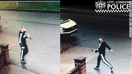 Police in London released these CCTV images in an appeal to the public.
