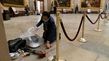 Congressman Andy Kim picked up trash in the Capitol after ...