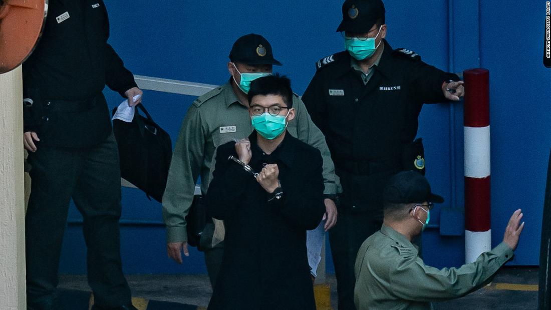 Hong Kong pro-democracy activist Joshua Wong arrested under national security law