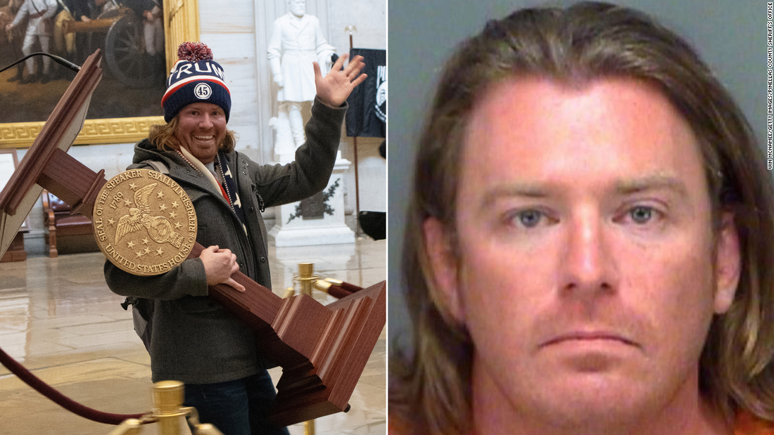 Man seen carrying Mayor Pelosi’s podium in riot at US Capitol is arrested
