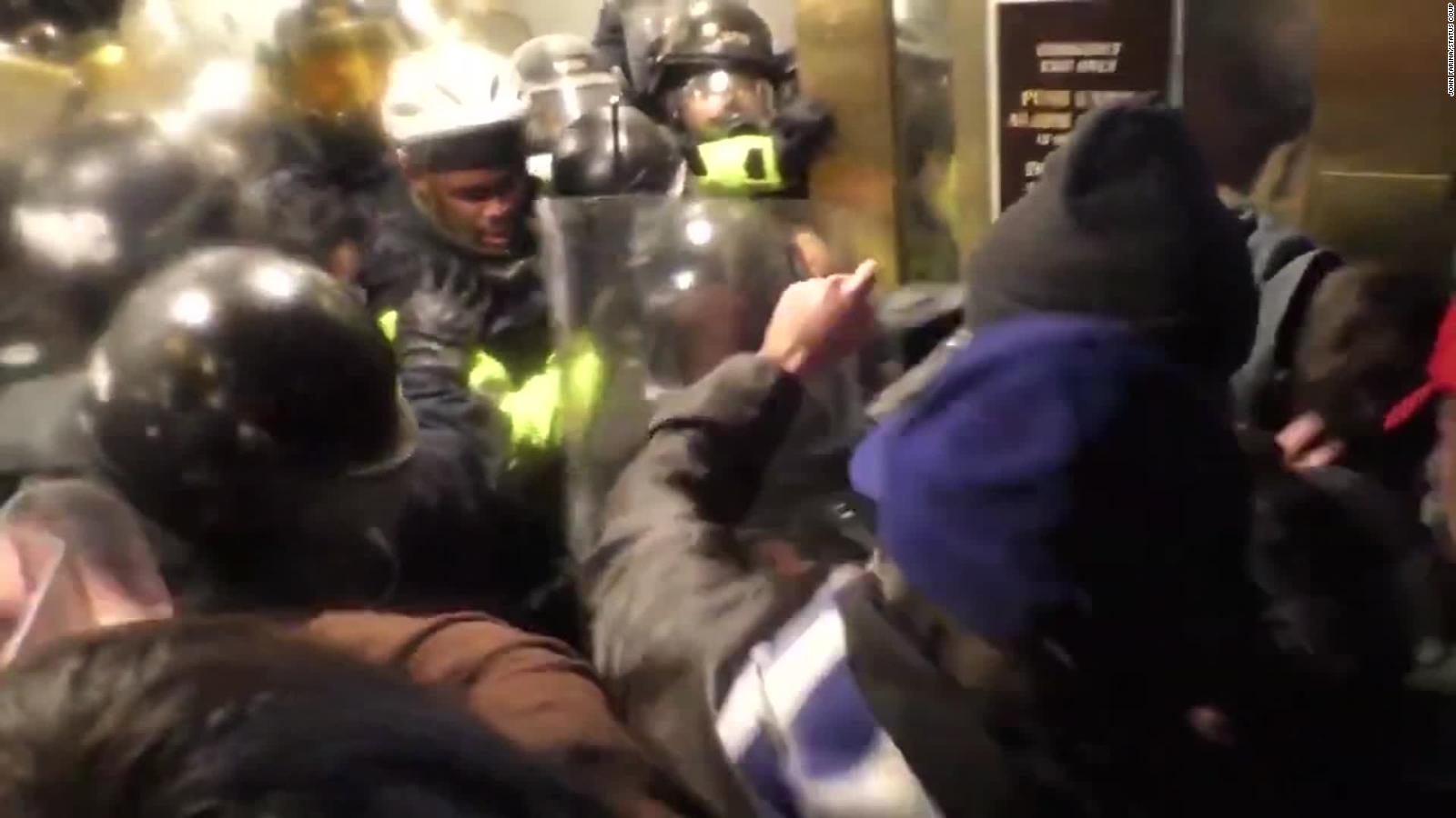 riot civil unrest police stuck