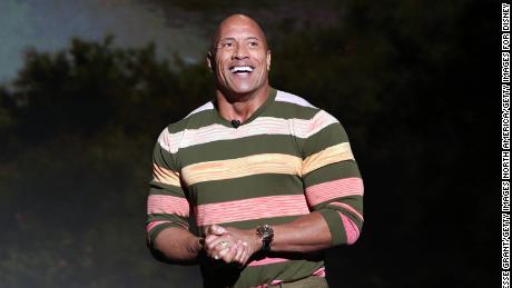 ANAHEIM, CALIFORNIA - AUGUST 24: Dwayne Johnson of &#39;Jungle Cruise&#39; took part today in the Walt Disney Studios presentation at Disney&#39;s D23 EXPO 2019 in Anaheim, Calif.  &#39;Jungle Cruise&#39; will be released in U.S. theaters on July 24, 2020. (Photo by Jesse Grant/Getty Images for Disney)