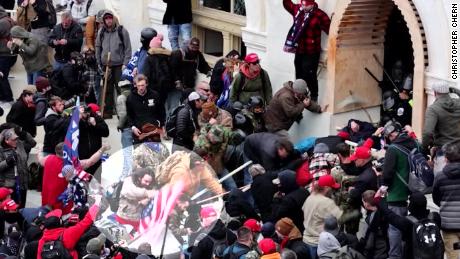 New Capitol Hill Video Shows Rioters Beating Police Officer On Steps Cnn Video