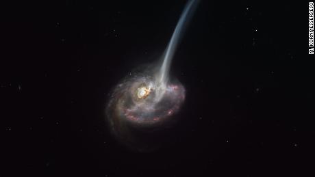 Une galaxie lointaine se meurt pendant que les astronomes observent