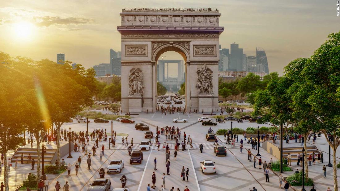Champs-Élysées in Paris is for green renovation