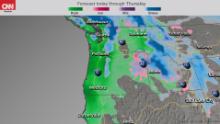 Two to four inches of additional rainfall is possible for the Pacific Northwest