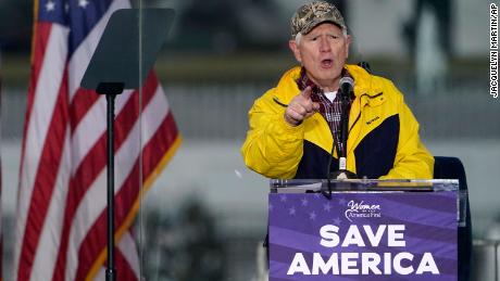 Rep. Mo Brooks, R-Ark., speaks Wednesday, Jan. 6, 2021, in Washington, at a rally in support of President Donald Trump called the &quot;Save America Rally.&quot; (AP Photo/Jacquelyn Martin)