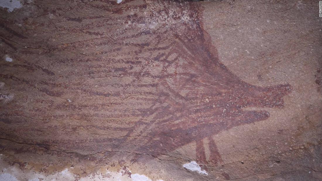 A true pig painted on a cave wall 45,500 years ago is the world’s oldest representation of an animal