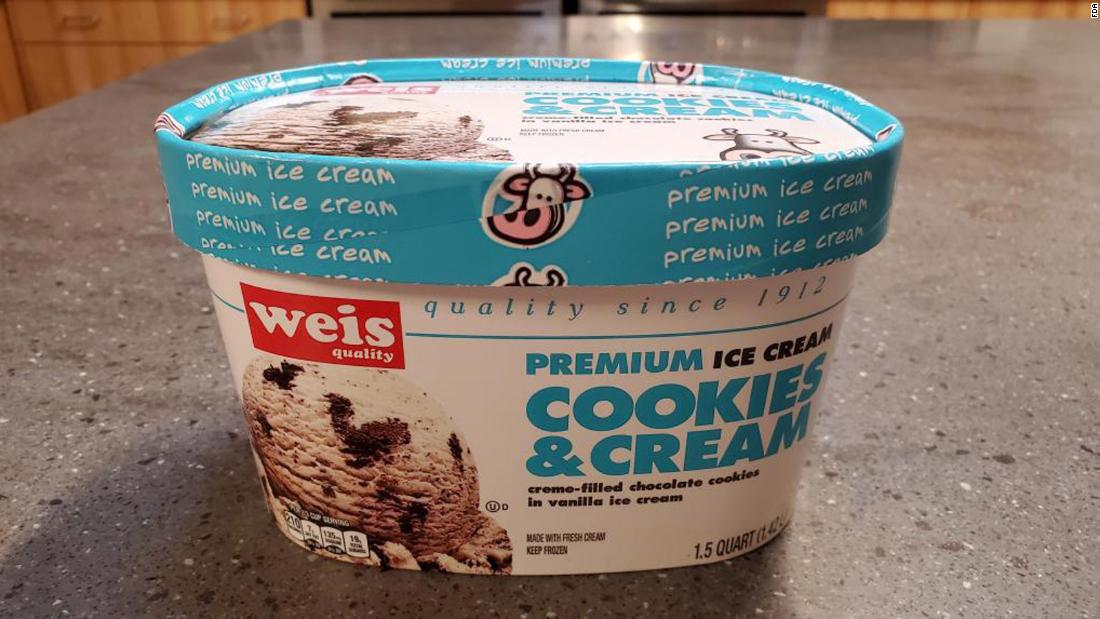 11,000 cans of ice cream are recalled because they may contain pieces of metal