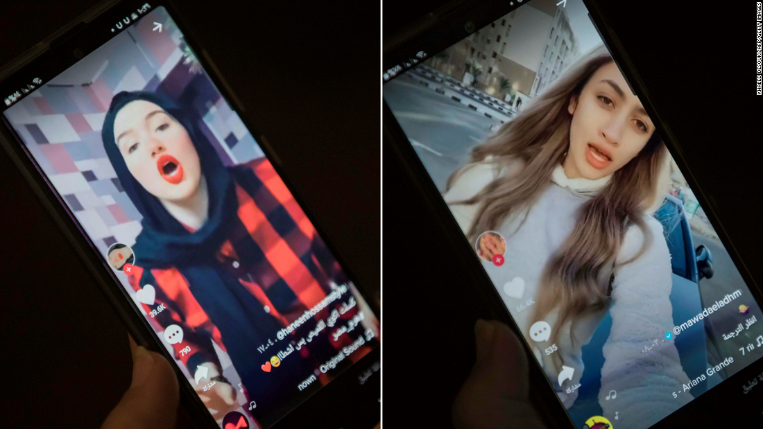 Haneen Hossam and Mawada Eladhm, Tiktok influencers, acquitted after allegations of “violation of family values” in Egypt