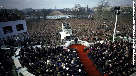 Overview of Ronald Reagan inauguration 1981. 