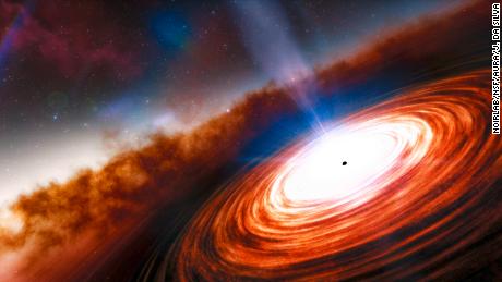 O quasar e o buraco negro supermassivo mais antigo descobertos no universo distante