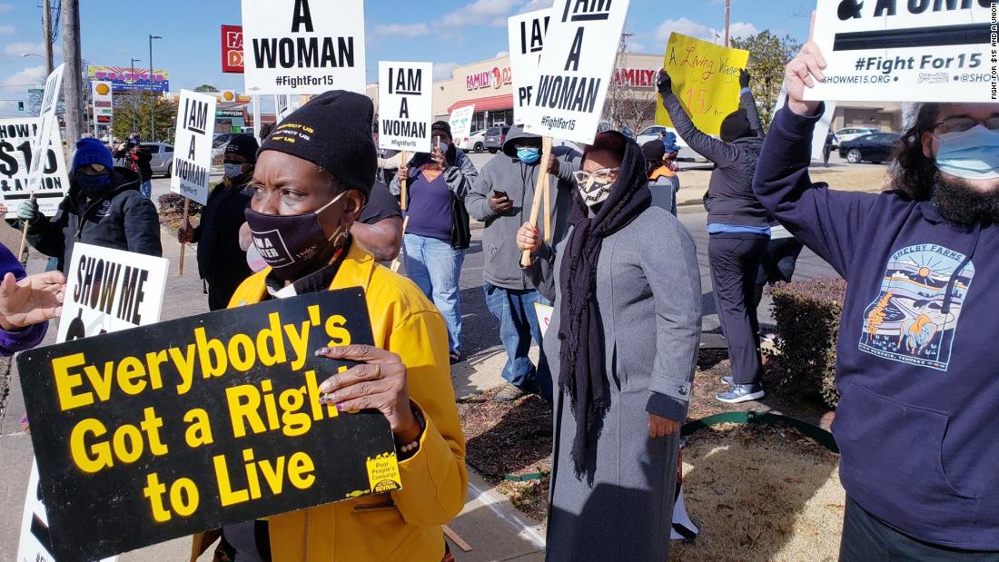 Fast food workers strike in honor of MLK