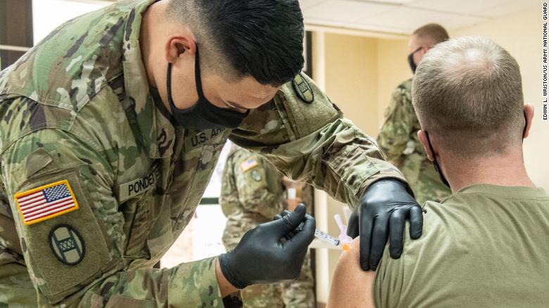 Pentagon close to reaching agreement to provide around 450,000 Covid-19 vaccinations a day