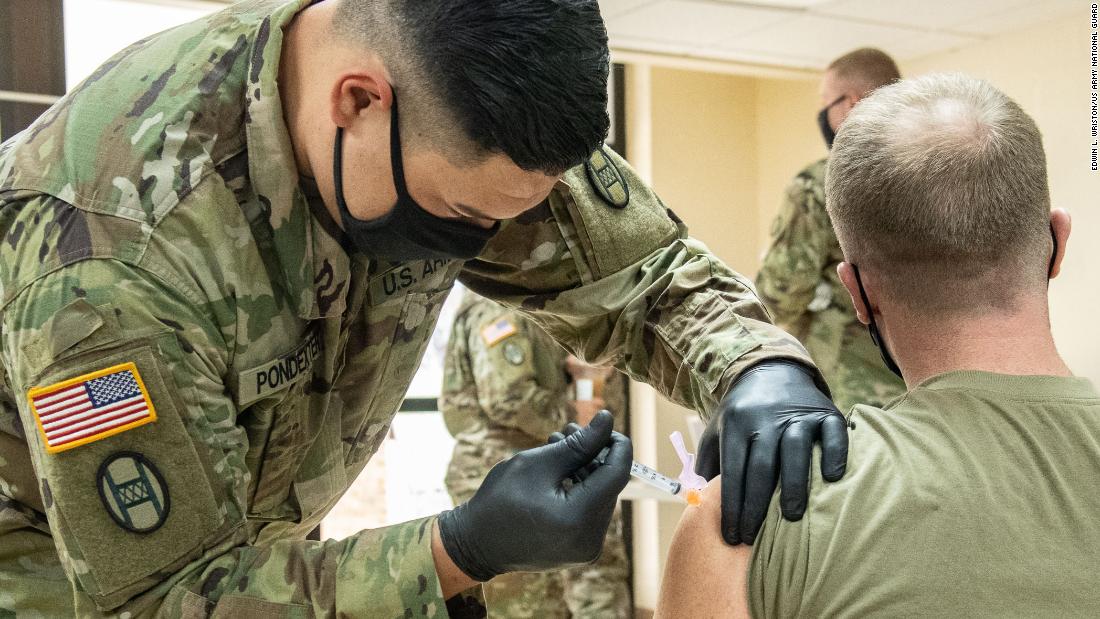 Pentagon is close to agreeing to deliver about 450,000 Covid-19 vaccinations a day