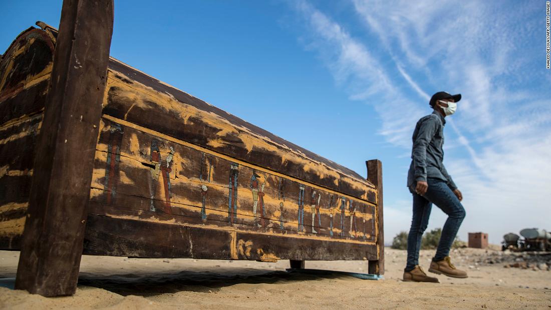 Ancient coffins, cemeteries and a burial temple discovered in Saqqara necropolis