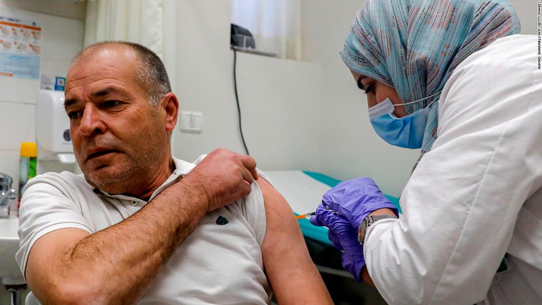 Vaccination rates highlight striking differences between Israelis and Palestinians – amid disputes over responsibility