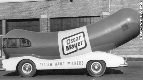 This Weinermobile Oscar Mayer was driven in the 1950s.