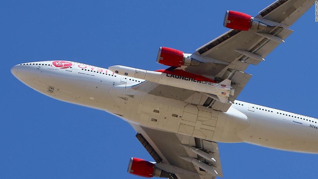 Virgin Orbit launches rocket from a 747 aircraft