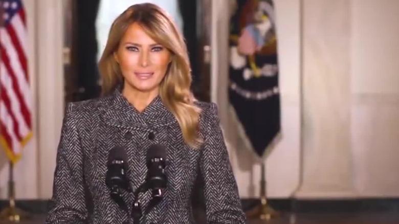 Watch Melania Trump's farewell speech