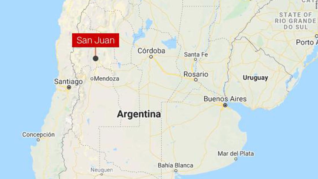 Séisme en Argentine: un tremblement de terre de 6,4 frappe la province de San Juan, aucun avertissement au tsunami n’a été émis