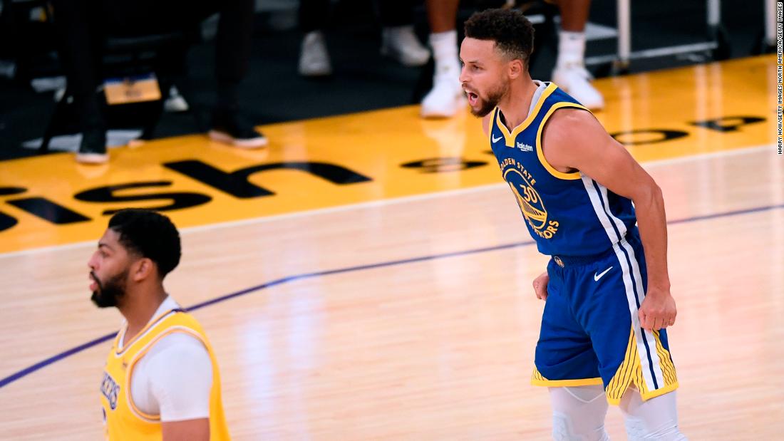 Steph Curry Helps End La Lakers Winning Streak For The Golden State Warriors Cnn