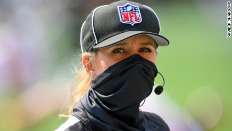 Sarah Thomas will be part of the officiating crew at Super Bowl LV in Tampa, Florida, on February 7.
