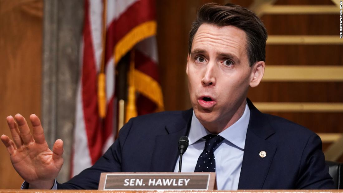 Hawley now says objections to Biden’s victory were not intended to keep Trump in office, despite comments from the past