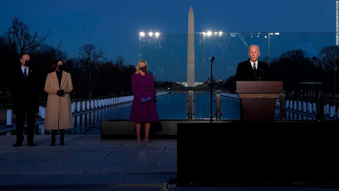 Biden will commemorate 500,000 Covid-19 deaths by candle lighting