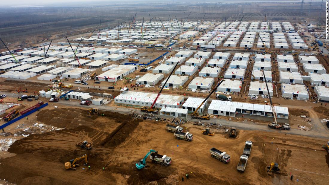 China builds massive Covid-19 quarantine camp for 4,000 people as outbreak continues