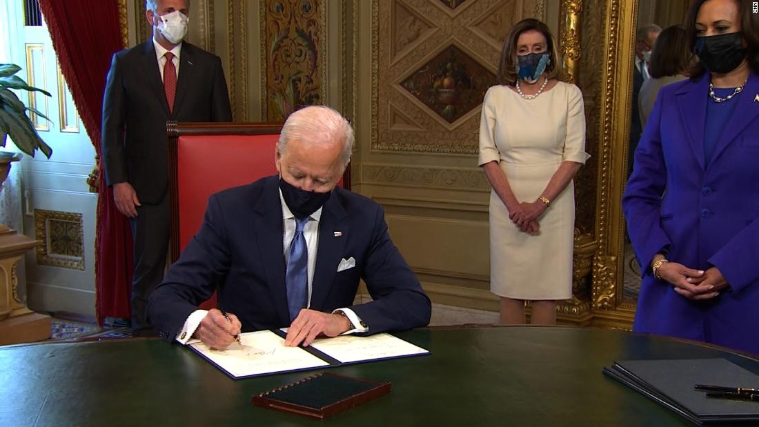 Watch President Joe Biden sign first 3 proclamations CNN Video