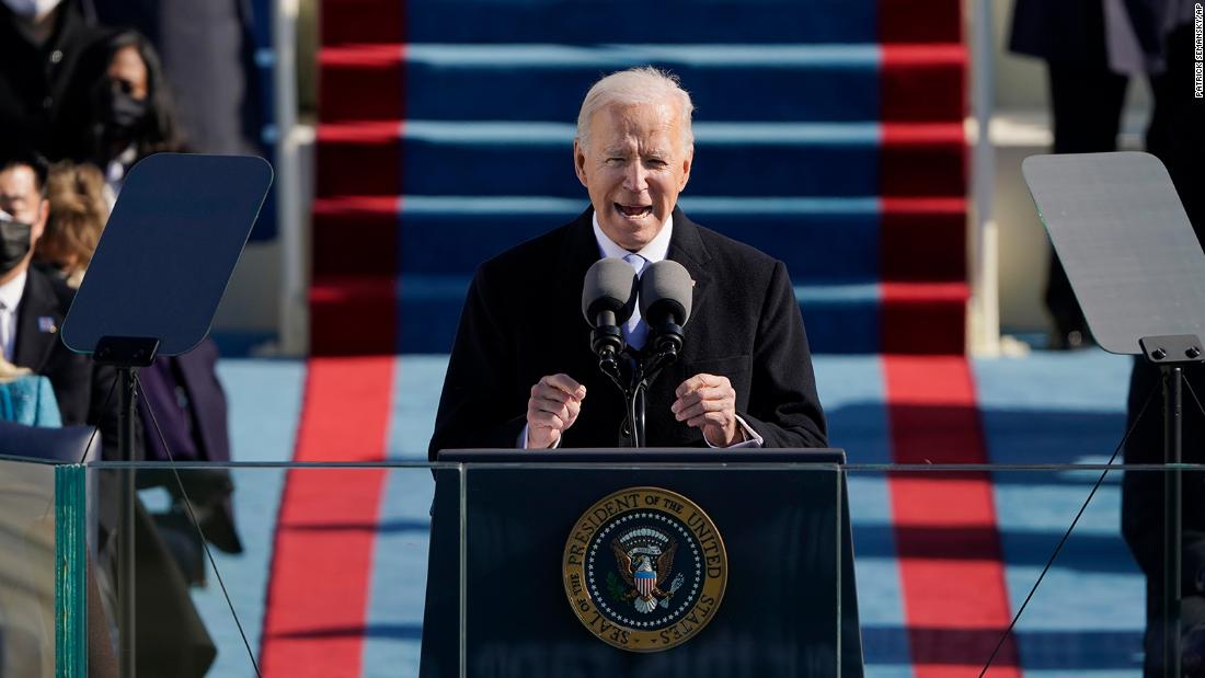 The media praises Biden’s inaugural speech