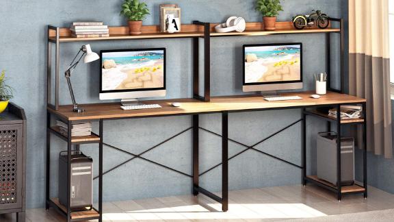 Vipek Double Workstation Home Office Desk