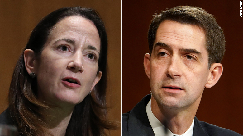 Cotton wants answer from Haines before agreeing to quick confirmation vote
