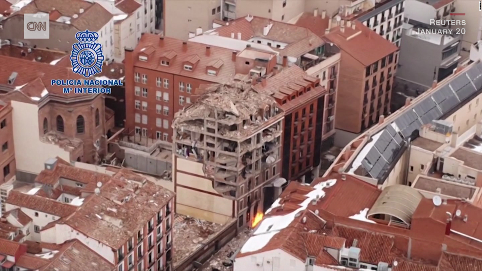 Årvågenhed Let at ske profil Mira las imágenes aéreas de la zona de la explosión en Madrid - CNN Video