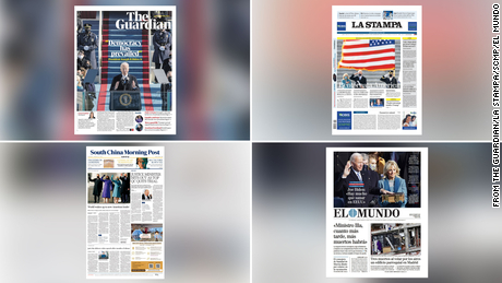 &#39;Welcome Back America&#39;: Newspapers around the world react to Biden&#39;s inauguration 