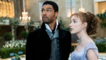 Regé-Jean Page as Simon, the Duke of Hastings and Phoebe Dynevor as Daphne Bridgerton in &quot;Bridgerton.&quot;